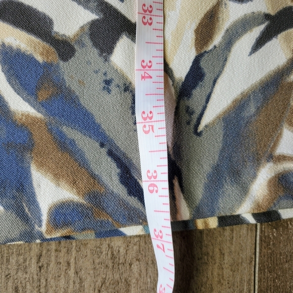 Connected Apparel Women's Tiered Formal Watercolor Midi Dress Size 10 NWOT - Picture 6 of 16